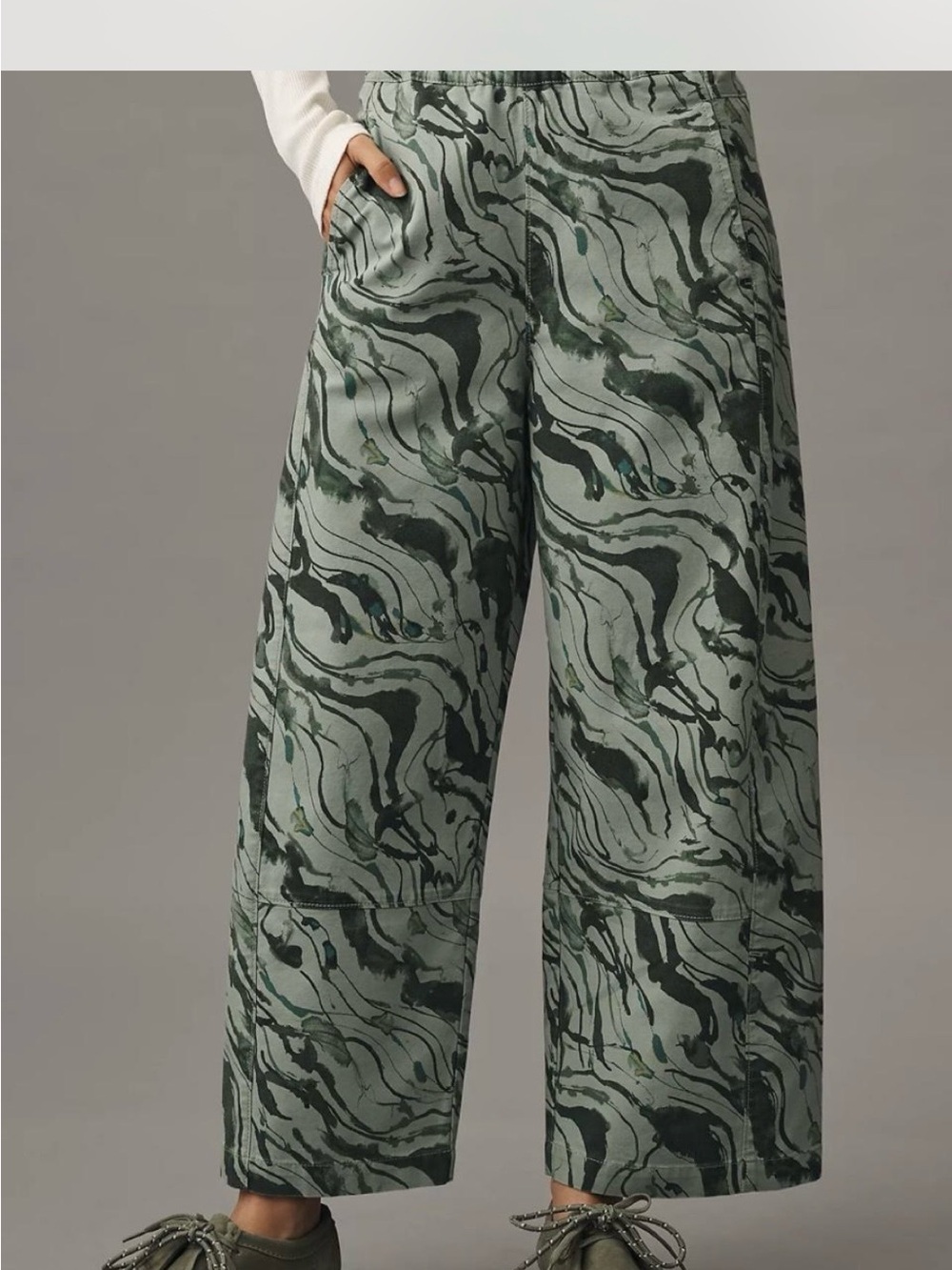 Anthropologie Pilcro The Izzie Relaxed Pull-On Barrel Pants Size XS